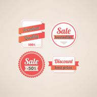 Set of sale labels N12