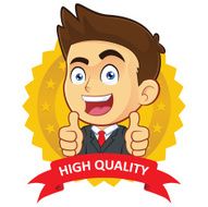 Businessman with Guarantee Icon