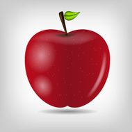 Sweet tasty apple vector illustration N3