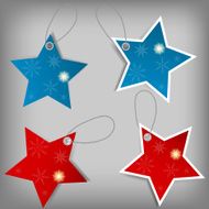 Set of Christmas Sale Tags Vector illustration N3