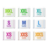 Size clothing labels N8