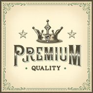 Ornate vintage label N3