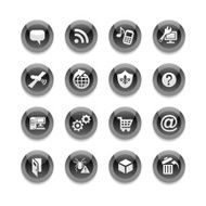 Black Round Icons - Internet N2