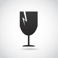 Broken glass icon