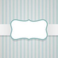 Frame with striped background