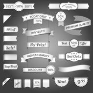 Discount retro ribbon paper set