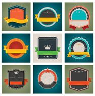 Retro badges set N2