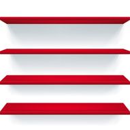 Red shelves