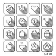 vintage icon set N5