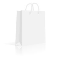 Blank Paper Shopping Bag with Rope Handles