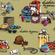 Seamless woman accessory with gift boxes N2