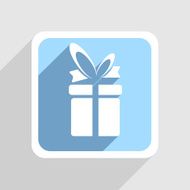 Vector blue icon on gray background Eps10 N26