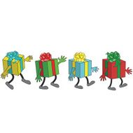 presents walking
