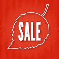 Autumnal discount Vector fall leaves N2