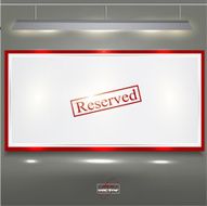 Empty banner for product advertising with lighting N3