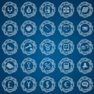 Financial icon set N8