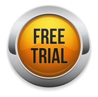 Yellow round free trial button