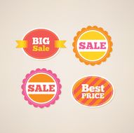 Set of sale labels N13