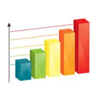 Business colorful graph N3