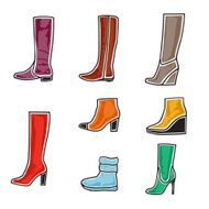 Boots icon set N2