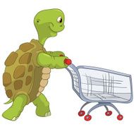 Funny Turtle Shopping