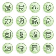 Home appliances set 2 Green series