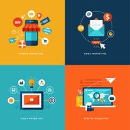 Vector image concepts for web and mobile services