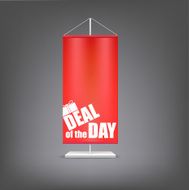 Deal of the day Vertical red flag at pillar N2
