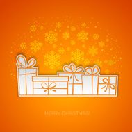 Merry Christmas gift greeting card Paper design N6