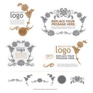 Labels Frames and Banners - Illustration thai art N12