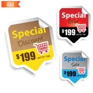 Special Discount Offer Sale Signs or Symbols -eps10 vector