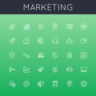 Vector Marketing Line Icons