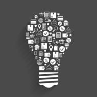 Internet shopping innovation idea concept