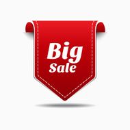 Big Sale Red Label Icon Vector Design N2