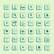 Collection of vector travel icons N4