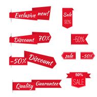 vector ribbons banners N2