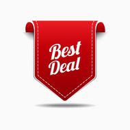 Best Deal Red Label Icon Vector Design