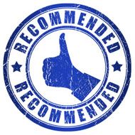 Recommended blue stamp