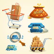 Online shopping concept Vector illustration N2