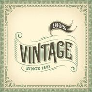 Ornate vintage label N4