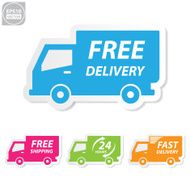 Free delivery icons set
