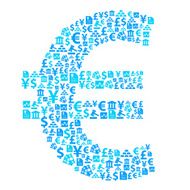 Euro sign financial icons N2