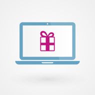 Laptop and present