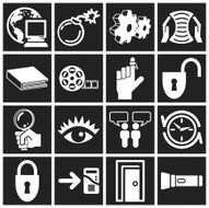 white web icons N6