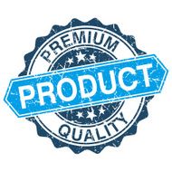 Premium quality product grungy stamp isolated on white background N2