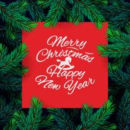 Holiday frame template Christmas card poster banner N2
