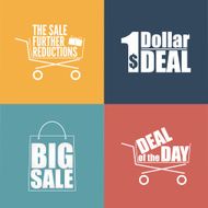 Flat design sale discount background N2