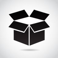 Box icon isolated on white background