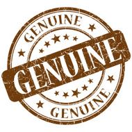 genuine stamp