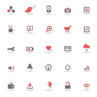 Icon Set Internet Clouds Color